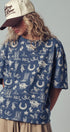 Rodeo Charm Print Oversized Tee in BLUE - Women's Graphic T-shirts | Urban Daizy