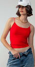 Urban Daizy Essential Double Layer Fitted Camisole Red Camisole - Women's (UDZ-TP-00002) – alternate view 4
