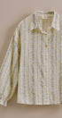 Blossom Whisper Stripe Button-Down Blouse in CREAM - Women's Shirts & Blouses | Urban Daizy