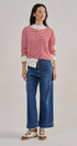 Breton Striped Knit Button Front Cardigan | wholesale cardigan - women's | Urban Daizy
