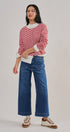 Breton Striped Knit Button Front Cardigan | wholesale cardigan - women's | Urban Daizy