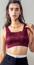 Urban Daizy Romantic Lace Longline Bralette Top Brick Bralette - Women's (UDZ-TP-00022) – alternate view 4