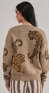 Tiger Jacquard Knit Sweater Cardigan | wholesale cardigan - women's | Urban Daizy