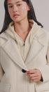 Hooded Wool Blend Oversized Short Coat in IVORY - Women's Coats | Urban Daizy