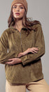 Urban Daizy Corduroy Funnel Neck Half Zip Pullover Top Black Tunic - Women's (UDZ-OT-00138) – alternate view 10