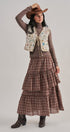 The Folklore Tapestry Vest in BEIGE MULTI - Women's Vests | Urban Daizy