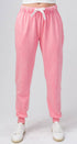 Urban Daizy Mineral Wash Cotton Blend Jogger Sweatpants BUBBLEGUM PINK Lounge Sweatpants/Joggers - Women's (TNPT0005-BUBBLEGUM PINK) – alternate view