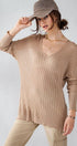 Urban Daizy Ribbed V-Neck Striped Tunic Top Black Tunic - Women's (UDZ-TP-00045) – alternate view 18