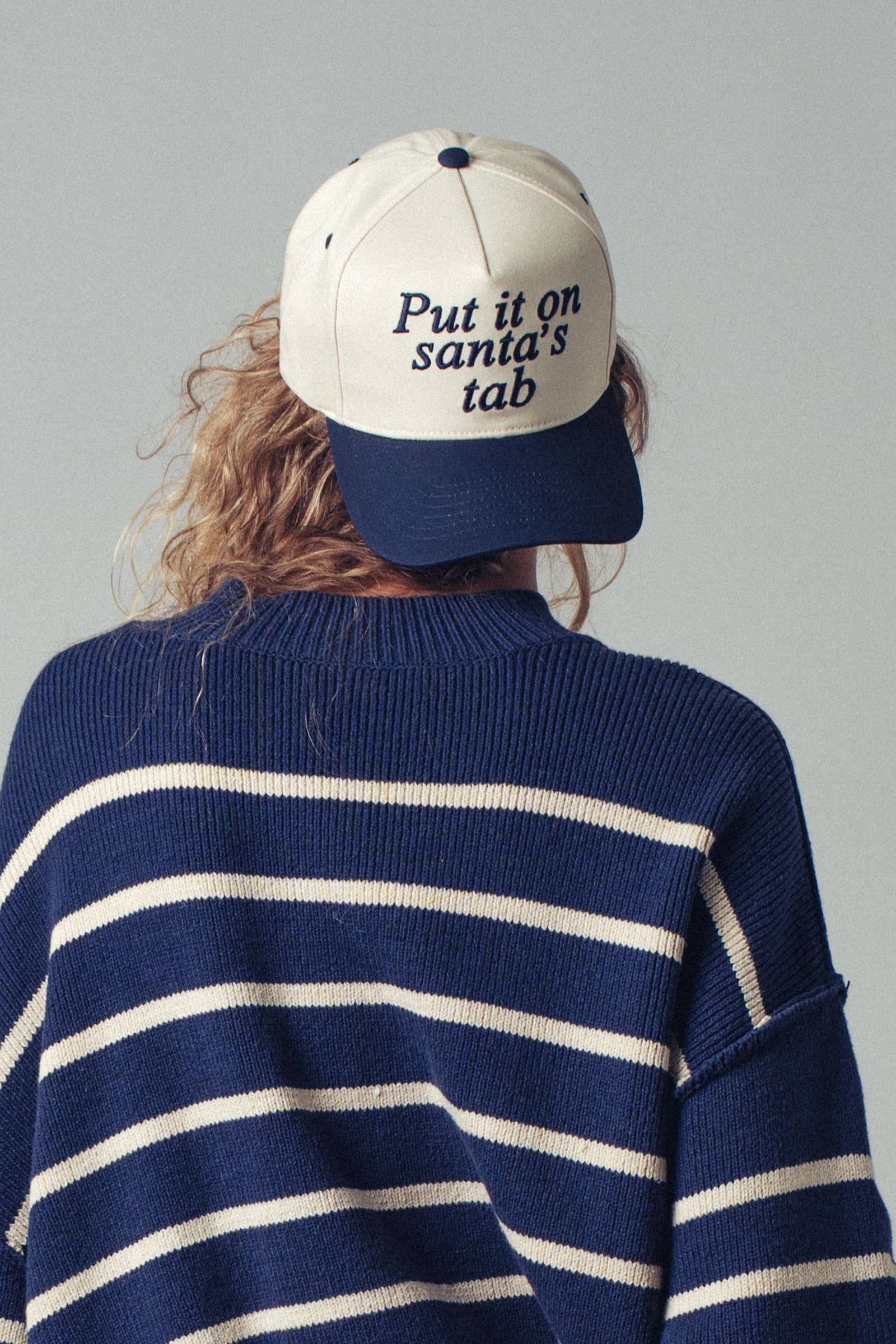 Festive Holiday Script Embroidered Trucker Cap