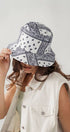 Urban Daizy Paisley Print Spring Fashion Bucket Hat Black Bucket Hat - Women's (UDZ-AC-00049) – alternate view 4