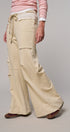 Drawstring Wide Lounge Pants in CREAM - Women's Casual Pants | Urban Daizy