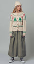 Urban Daizy Graphic Knit Eyelit Tier Button-Front Cardigan Ivory Cardigan - Women's (UDZ-KN-00150) – alternate view 11