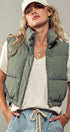Urban Daizy Essential Puffer Down Vest with Adjustable Hem Black Outerwear Vest - Women's (UDZ-OT-00272) – alternate view 9