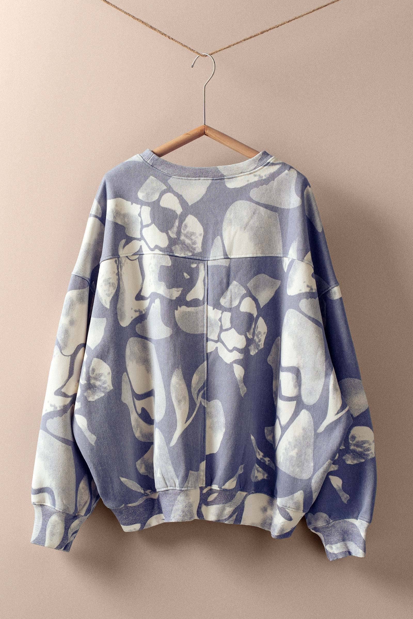 Abstract Cloud Dye Oversized Sweatshirt