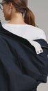 Cropped Zip Bomber Jacket in NAVY - Women's Jackets & Blazers | Urban Daizy