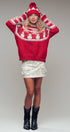 Graphic Fair Isle Wool Blend Sweater | wholesale knit sweater - women's | Urban Daizy