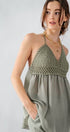 Urban Daizy Crochet Knit Halter Tunic Top Beige Tunic - Women's (UDZ-TP-00016) – alternate view 10