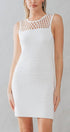 Urban Daizy HOLLOW OUT CROCHET MINI DRESS Beige Dress - Women's (UDZ-DR-00127) – alternate view 6