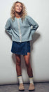 Urban Daizy Lace Trim Wool Blend Cardigan Pastel-Blue Cardigan - Women's (UDZ-KN-00652) – alternate view 18
