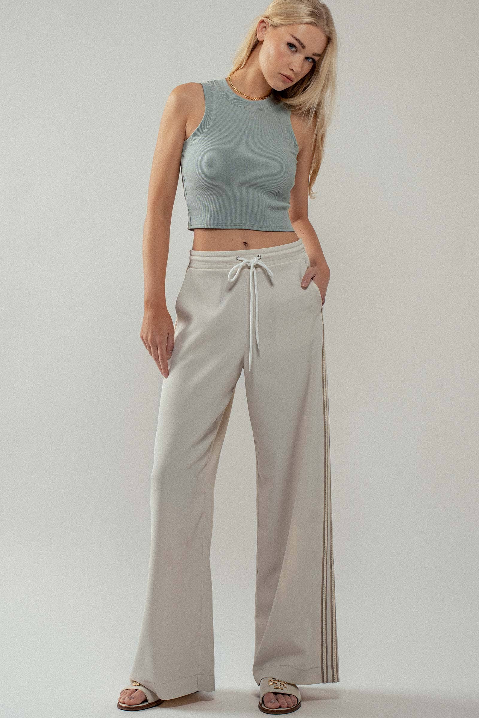 Urban Daizy Rib Knit Halterneck Sleeveless Tank Top Black Tank Top - Women's (UDZ-TP-00517) – alternate view 10