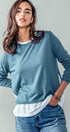 Urban Daizy Elegant Crew Neck Long Sleeve Relaxed Fit Casual Sweater Top Mocha Knit Top - Women's (UDZ-TP-00367) –…