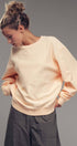 Urban Daizy Oversized Vintage Wash Ribbed Cotton Sweater Charcoal Sweatshirt - Women's (UDZ-KN-00544) – alternate view 3