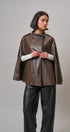 Double-Breasted Coated Cape