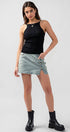Urban Daizy Ribbed Knit Halter Spaghetti Strap Tank Top Black Tank Top - Women's (UDZ-TP-00490) – alternate view 12