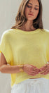 Urban Daizy Boxy Fit Viscose Knit Top Butter-Yellow Knit Top - Women's (UDSW0344-Butter-Yellow) – alternate view 5