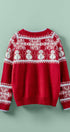 Graphic Fair Isle Wool Blend Sweater | wholesale knit sweater - women's | Urban Daizy
