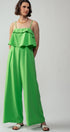Urban Daizy Ruffled Bodice Wide Leg Jumpsuit Pink Jumpsuit - Women's (UDZ-JR-00021) – alternate view 7