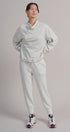 Scuba High Rise Joggers Sweatpants Pilates Athflow for Women in WHITE MELANGE - Women's Sweatpants & Joggers | Urban Daizy