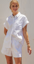Coastal Ease Linen Shorts in WHITE - Women's Pants | Urban Daizy