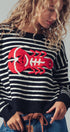 Urban Daizy Embroidered Red Lobster Nautical Statement Sweater Ivory Knit Sweater - Women's (UDZ-KN-00600) – alternate view 6