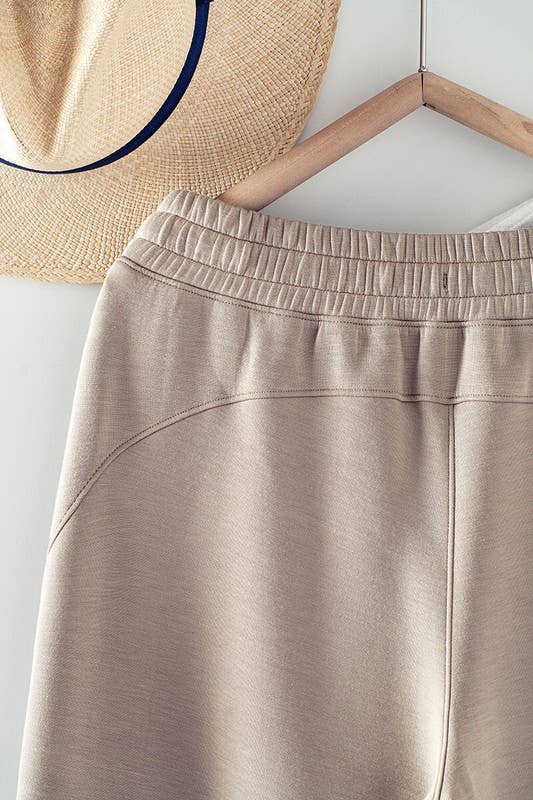 Urban Daizy Wide Leg French Terry Crop Pants Deep-Lavender Pants - Women's (UDZ-PT-00100) – alternate view 19