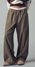 Urban Daizy Drawstring Waist Wide-Leg Relaxed Pants Olive Pants - Women's (UDZ-TP-00814)