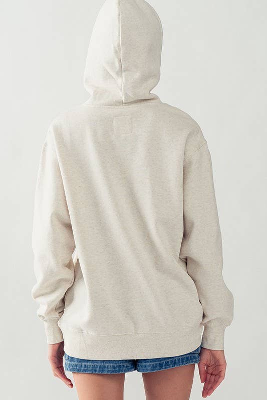 Urban Daizy Vintage Wash Oversized Hoodie Sweatshirt Black Hoodie - Women's (UDZ-KN-00214) – alternate view 17