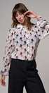 Midnight Stallion Blouse in IVORY BLACK - Women's Shirts & Blouses | Urban Daizy
