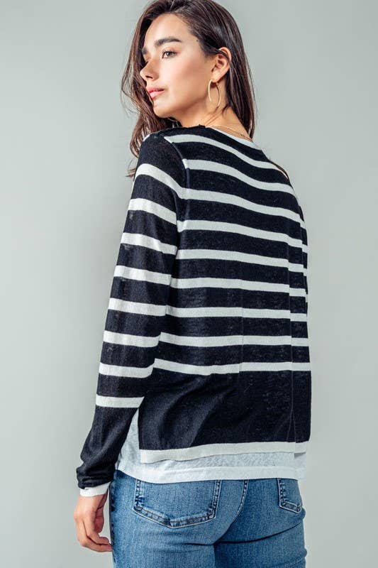 Urban Daizy Elegant Crew Neck Long Sleeve Relaxed Fit Casual Sweater Top Mocha Knit Top - Women's (UDZ-TP-00367) –…