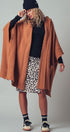 Oversized Wide Collar Open Front Poncho Cardigan in BLACK - Women's Cardigans & Shrugs | Urban Daizy