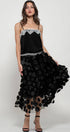 Urban Daizy Polka Dot Tulle Midi Skirt with Elastic Waist Black Skirt - Women's (UDZ-SK-00104) – alternate view 21