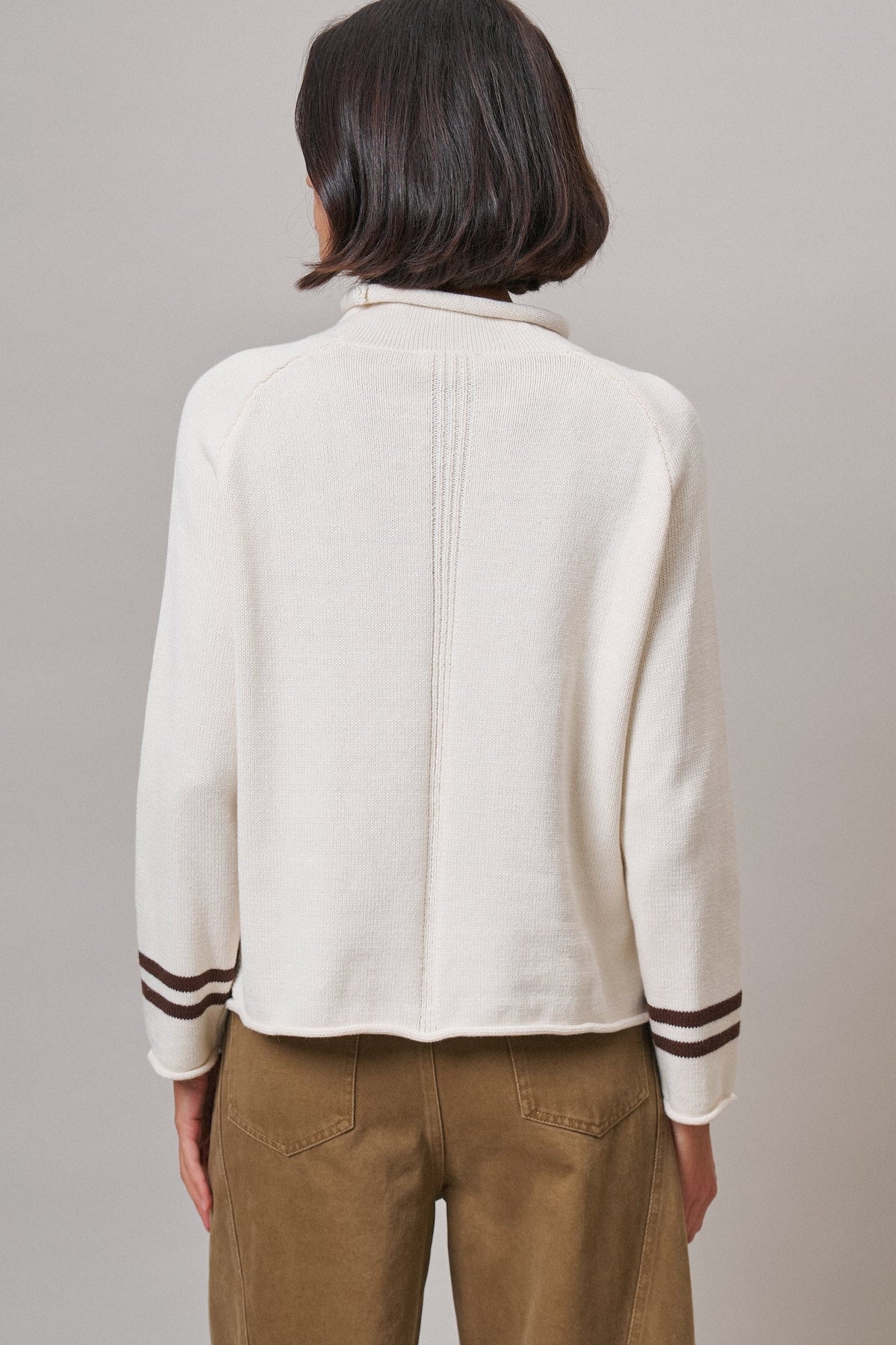 Lobster Intarsia Mock Neck Knit Sweater in IVORY - Women's Sweaters | Urban Daizy