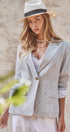 Urban Daizy Linen Single-Button Tailored Blazer Lt-Blue Jacket - Women's (UDOW0305-Lt-Blue) – alternate view 8