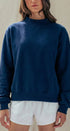 Urban Daizy Mock Neck Drop Shoulder Sweatshirt Ivory Sweatshirt - Women's (UDTP1437-Ivory) – alternate view 12
