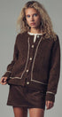 Urban Daizy Contrast Trim Boho Knit Button Cardigan Grey Cardigan - Women's (UDZ-PT-00355) – alternate view 11