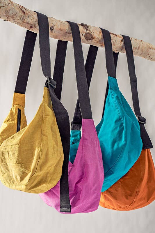 Urban Daizy Contemporary Minimalist Crescent Shoulder Bag Blue Belt Bag - Women's (UDZ-BG-00005) – alternate view 11