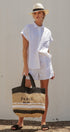 Coastal Ease Linen Short Sleeve Shirt in WHITE - Women's Tops | Urban Daizy