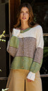 Striped Fuzzy Knit Volume Sleeve Cardigan | wholesale cardigans & shrugs | Urban Daizy