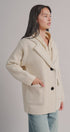 Hooded Wool Blend Oversized Short Coat in IVORY - Women's Coats | Urban Daizy