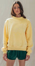 Urban Daizy Mock Neck Drop Shoulder Sweatshirt Ivory Sweatshirt - Women's (UDTP1437-Ivory) – alternate view 17